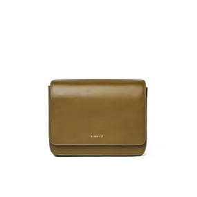 Sandqvist ALMA LEATHER BAG, Military Olive 