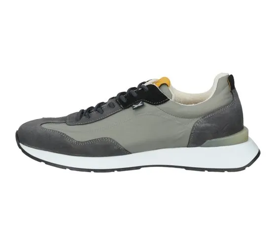 SANSIBAR scarpe da uomo in vera pelle sneakers per il tempo libero con suola estraibile 109633 grigio o beige