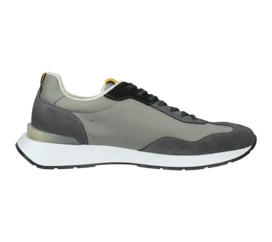 SANSIBAR scarpe da uomo in vera pelle sneakers per il tempo libero con suola estraibile 109633 grigio o beige