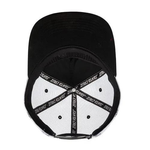 Santa Cruz Skateboards Hat Rob Roskopp Target Dot Mesh Trucker Black/White