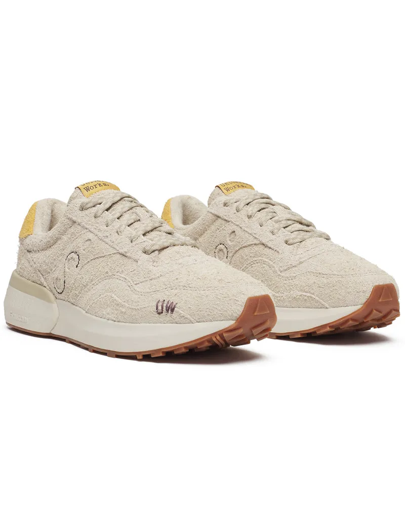 Saucony X Universal Works Jazz Nxt Trainers Grey Suede