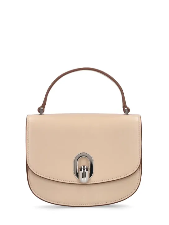 Savette   Mini Tondo leather top handle bag 