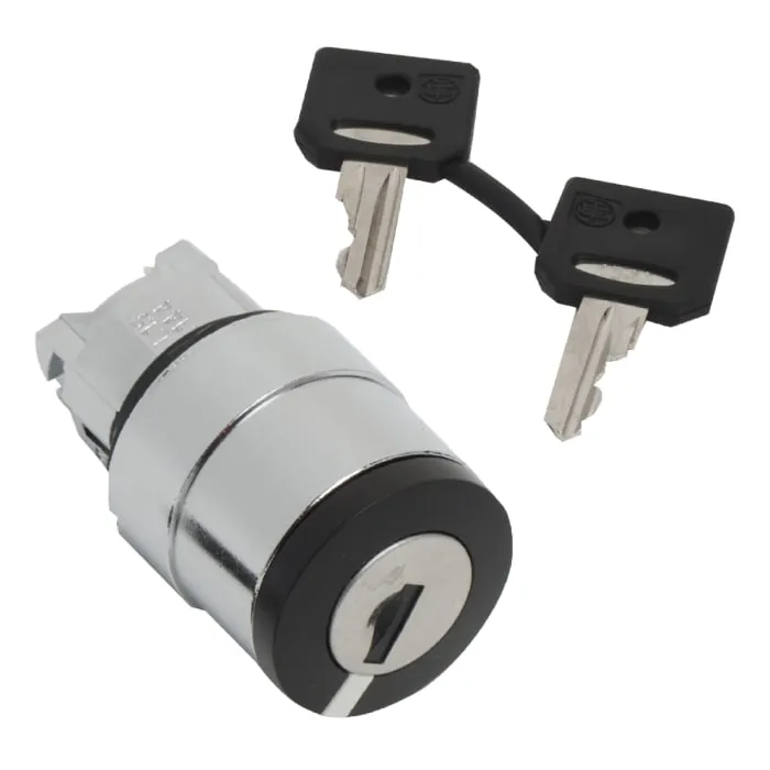 Schneider Electric Harmony XB4 2-position Key Switch Head, Latching, 22mm Cutout