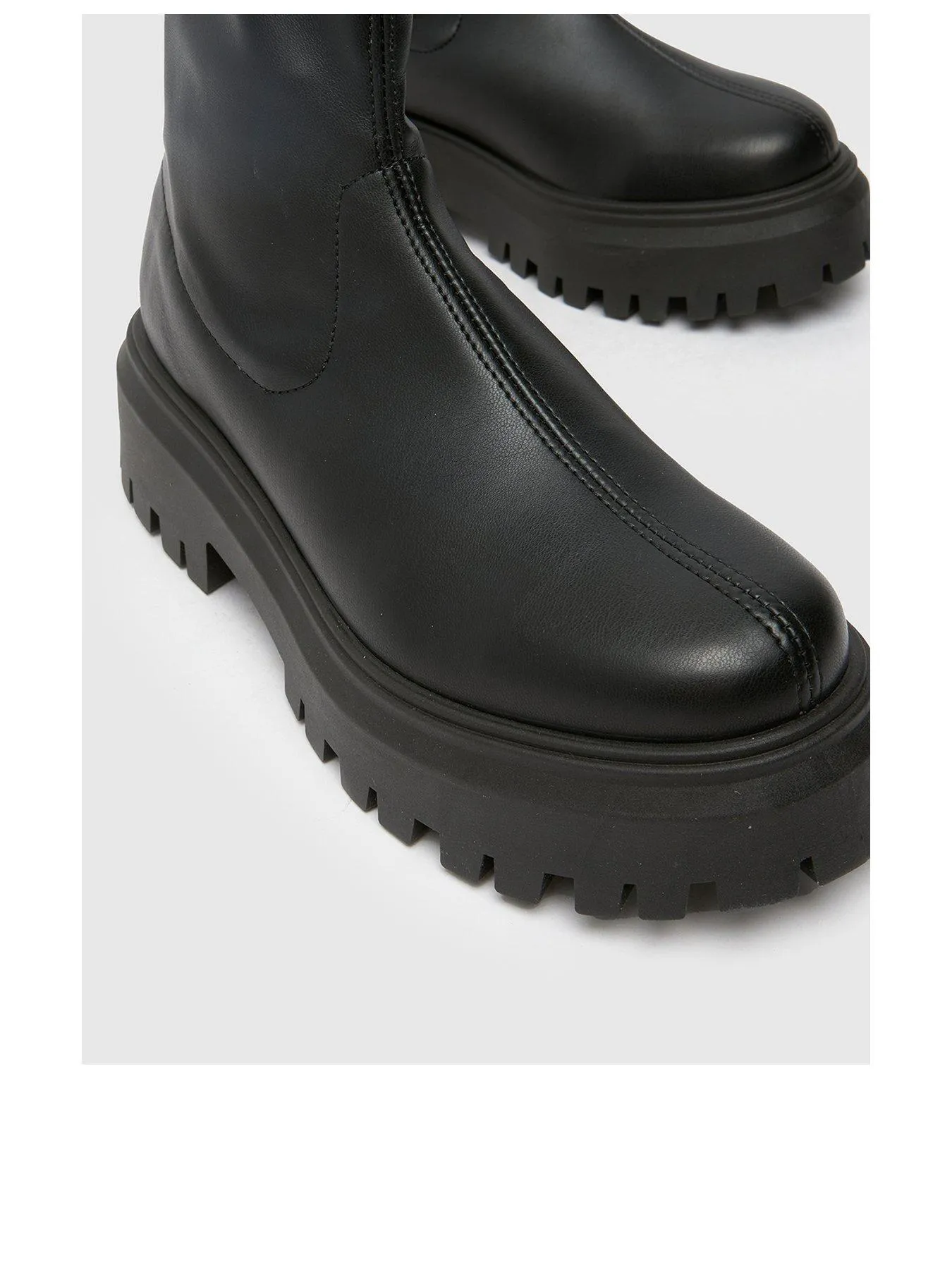 Schuh Amiyah Chunky Sock Boot - Black
