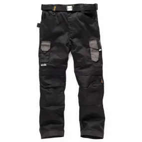 Scruffs Pro Flex Non-Holster Pocket Work Trousers - Black - 34w Regular Leg