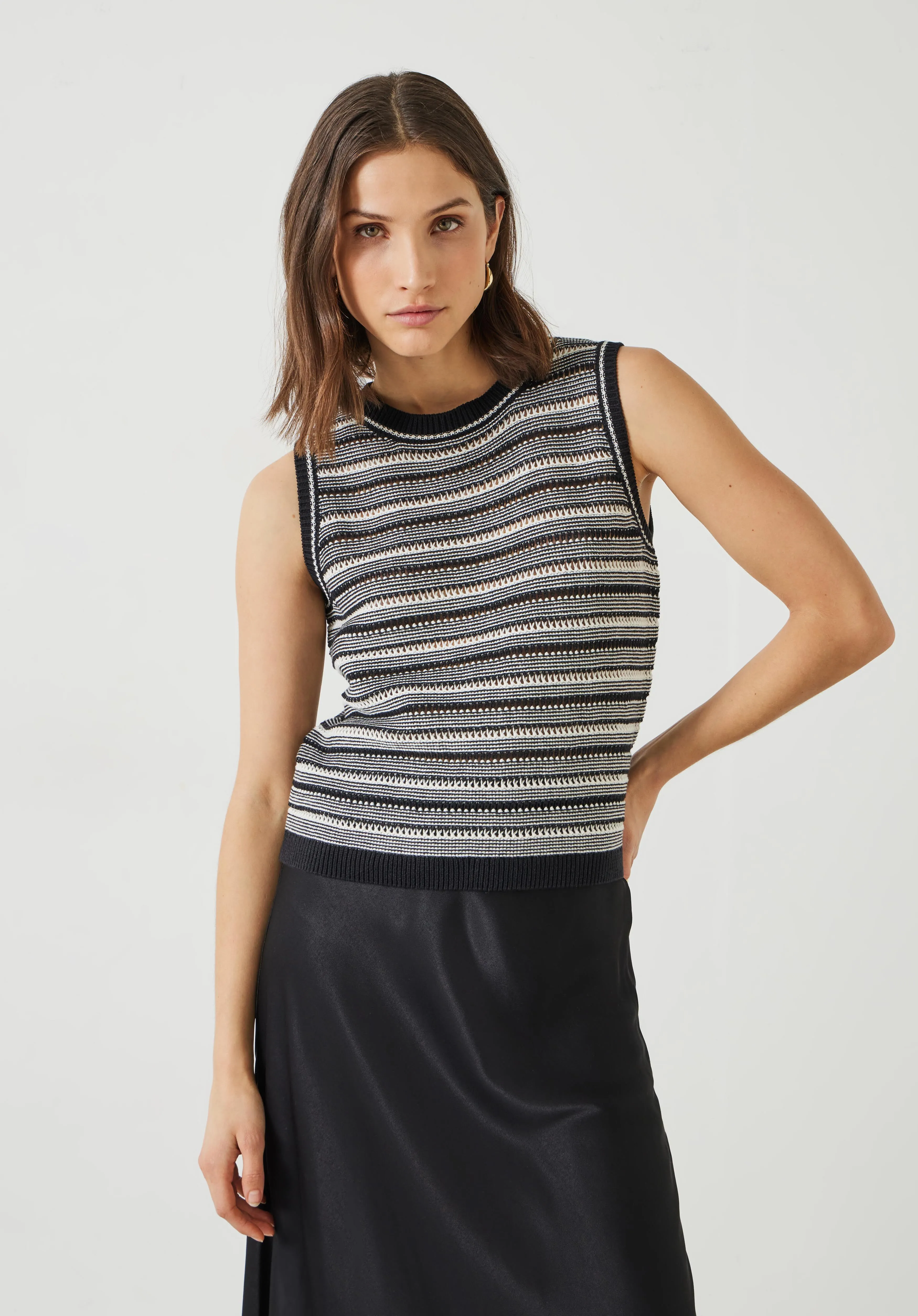 Shannon Textured Knitted Tank Top