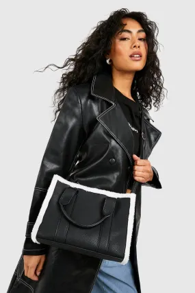Shearling Edge Grab Bag