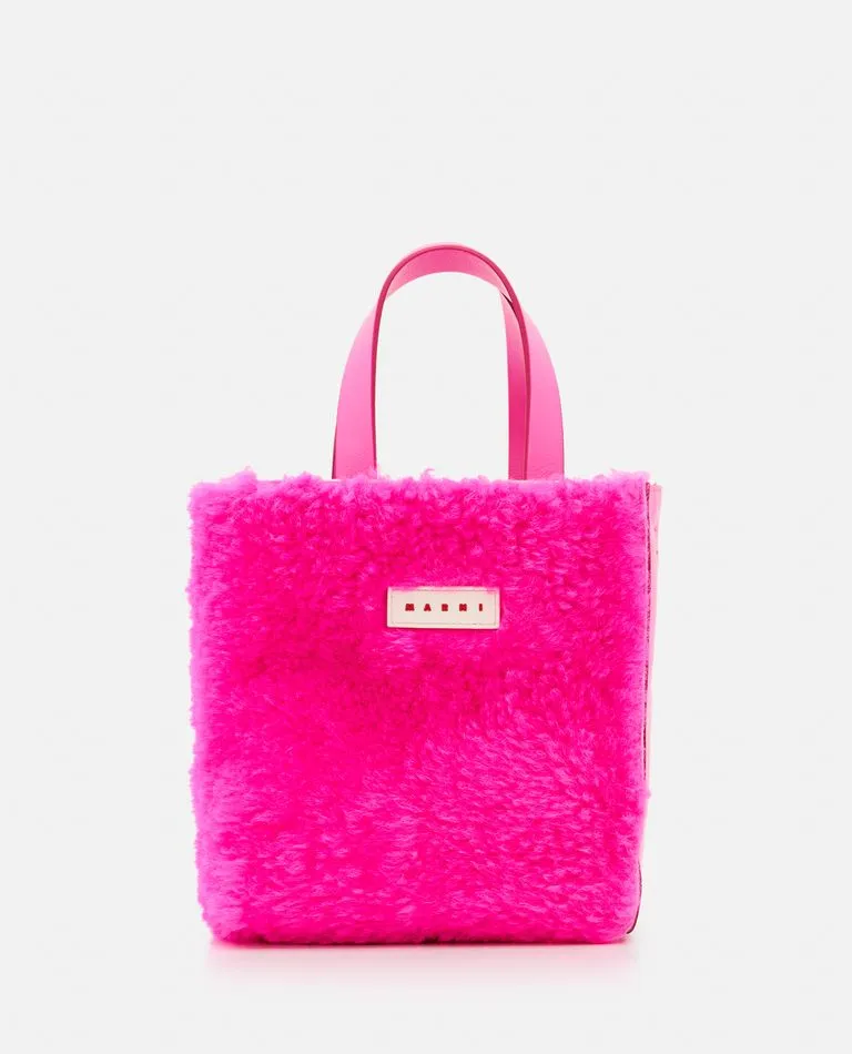 SHEARLING MUSEO SOFT MINI TOTE BAG