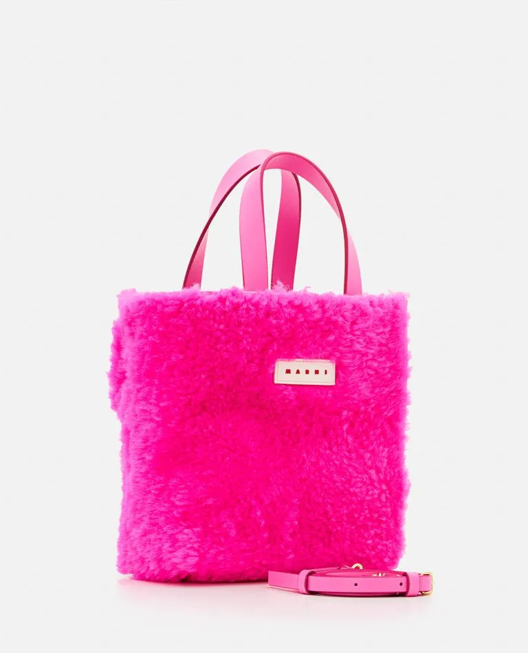 SHEARLING MUSEO SOFT MINI TOTE BAG