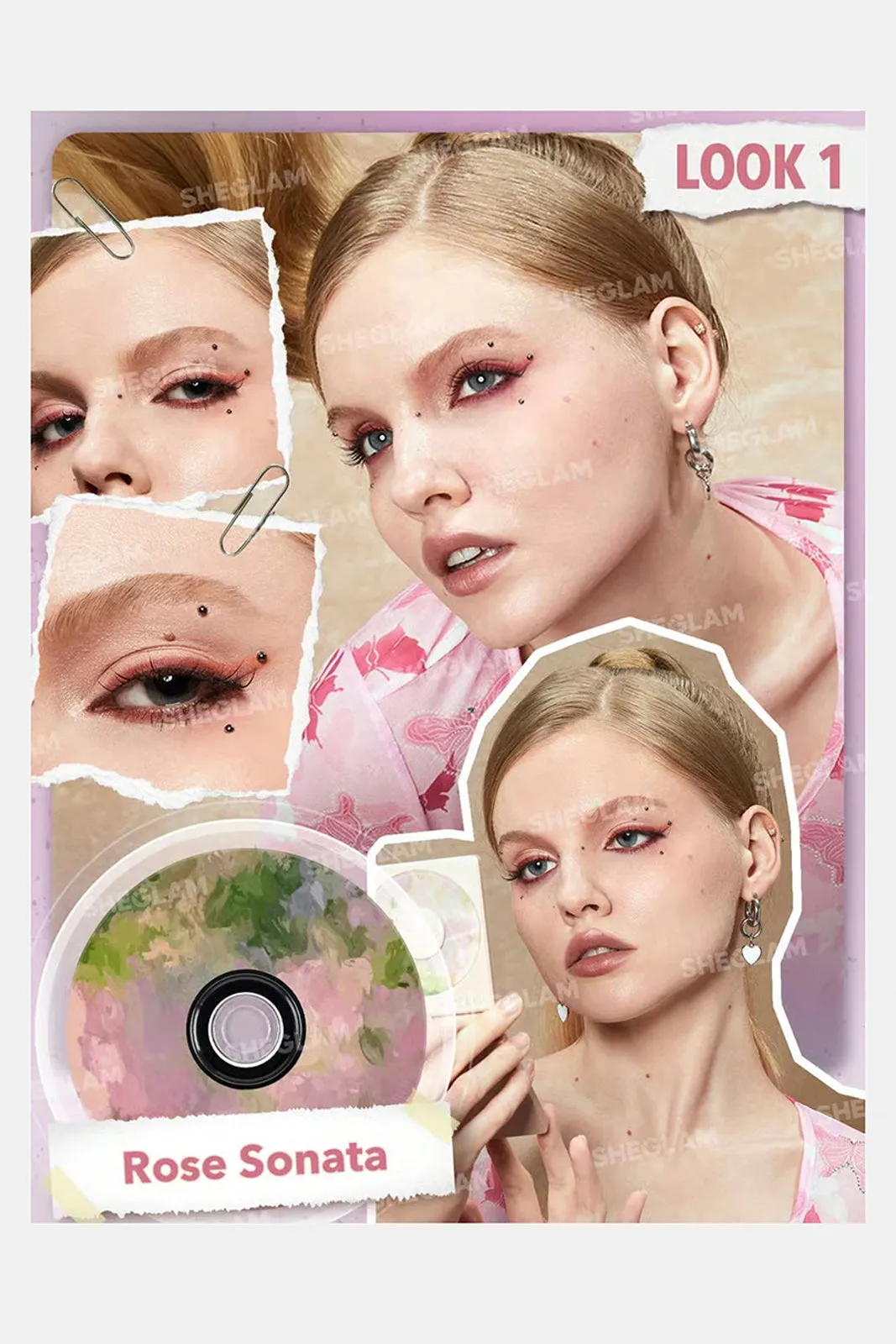 Sheglam Vinyl Pop Color Eyeshadow Palette-Rose Sonata