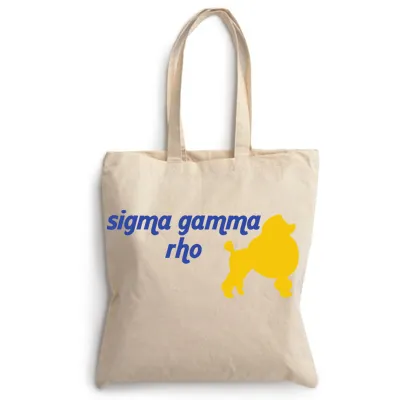 Sigma Gamma Rho Mascot Printed Tote - 825 - CAD