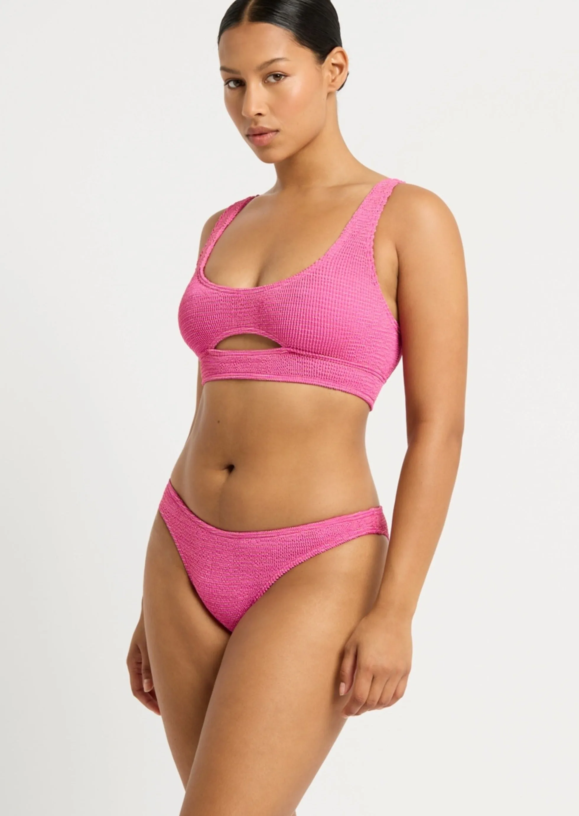 Sign Bikini Brief in Wild Berry Lurex