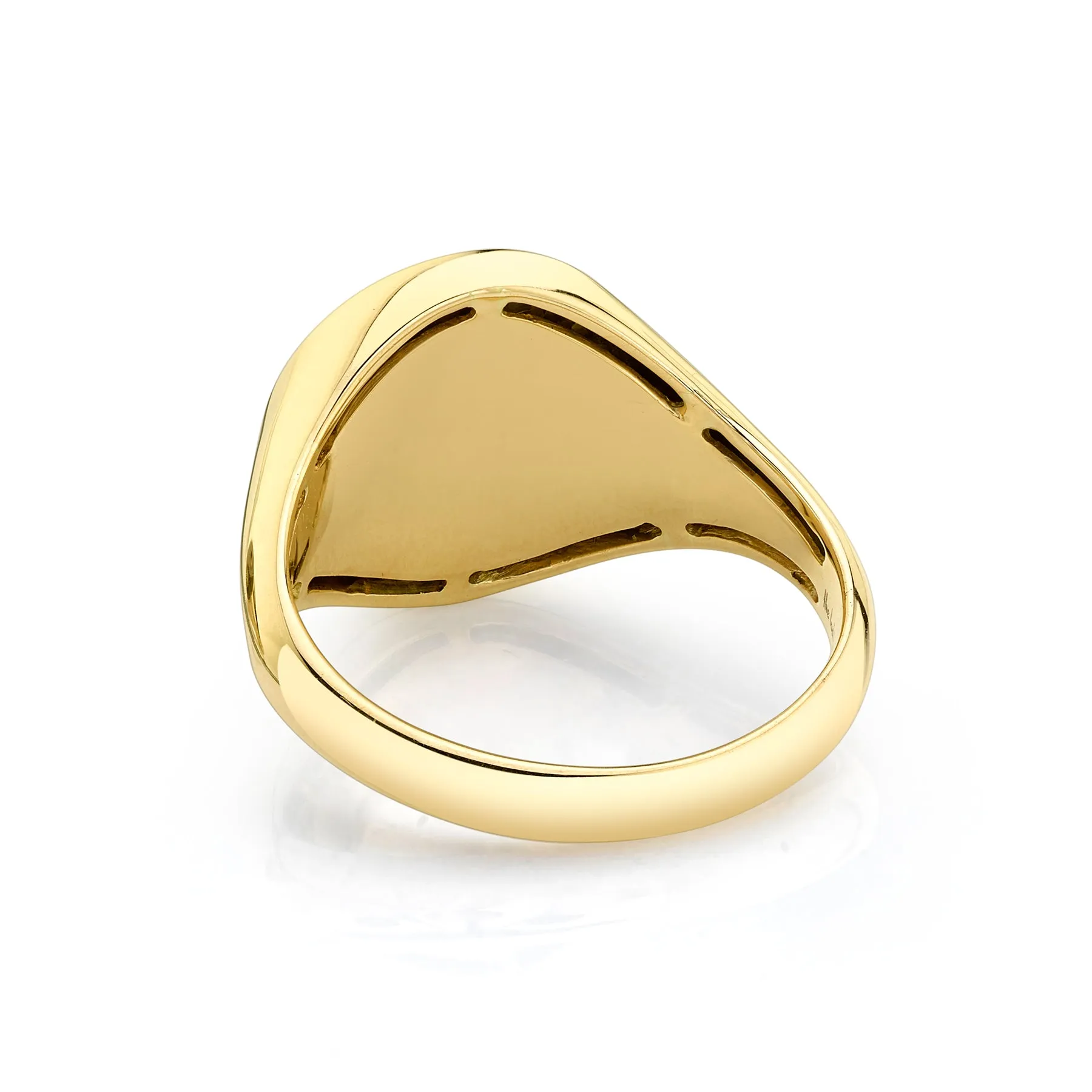 Signet Ring - Yin Yang / 14k Yellow Gold