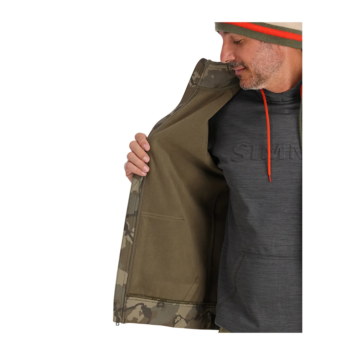 Simms Rogue Vest Regiment Camo Olive Drab