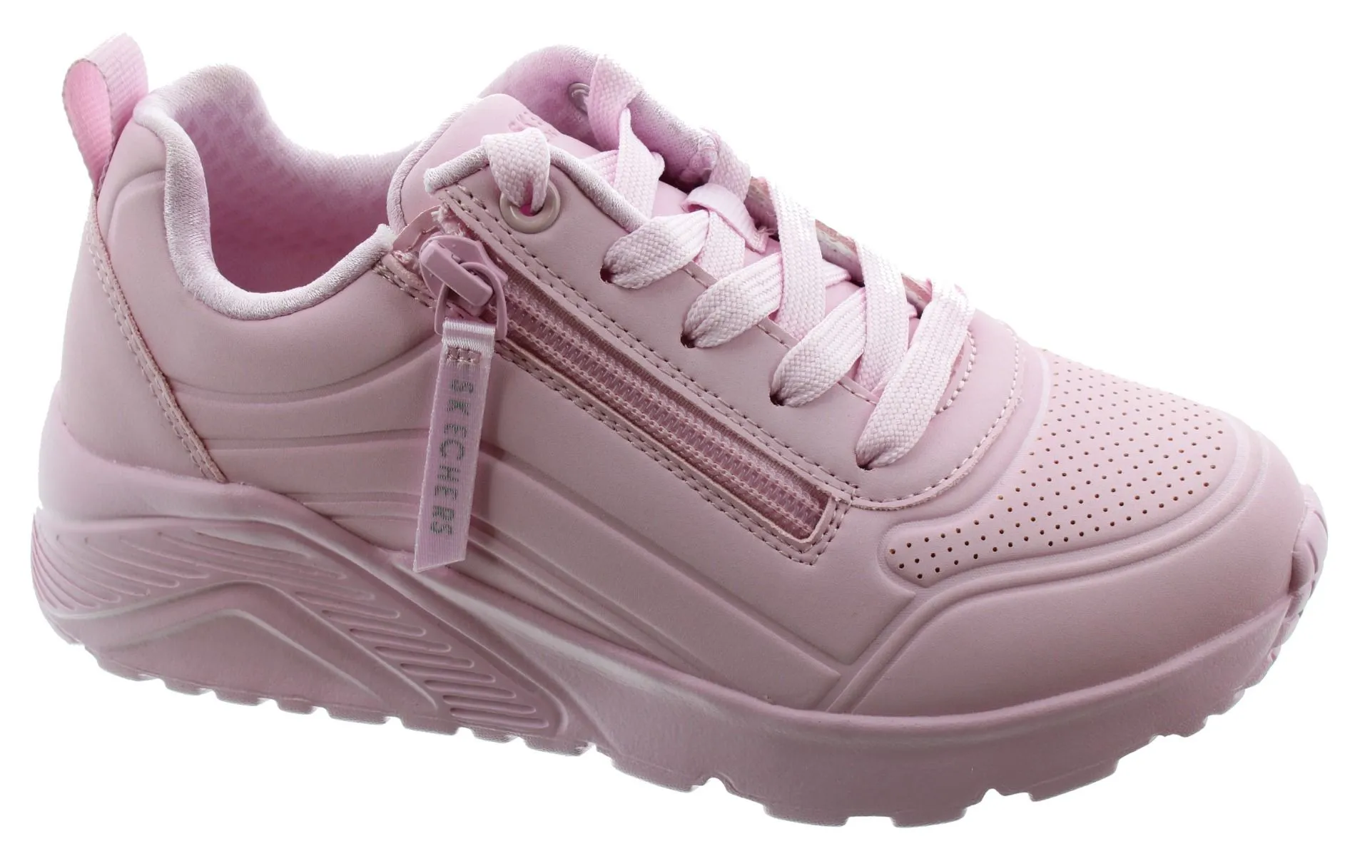 SKECHERS Kids 310387L Uno Zip Trainers In Light Pink