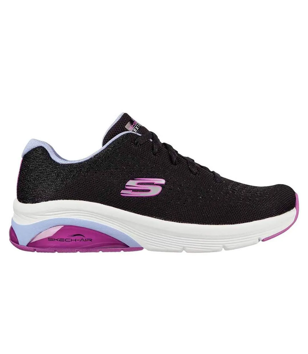 Skechers Womens/Ladies Skech-Air Extreme 2.0 Classic Vibe Sneakers (Black/Lavender) - UTFS8583