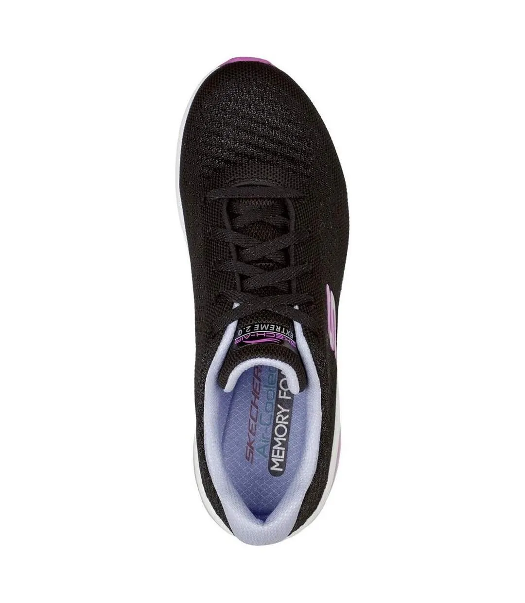 Skechers Womens/Ladies Skech-Air Extreme 2.0 Classic Vibe Sneakers (Black/Lavender) - UTFS8583