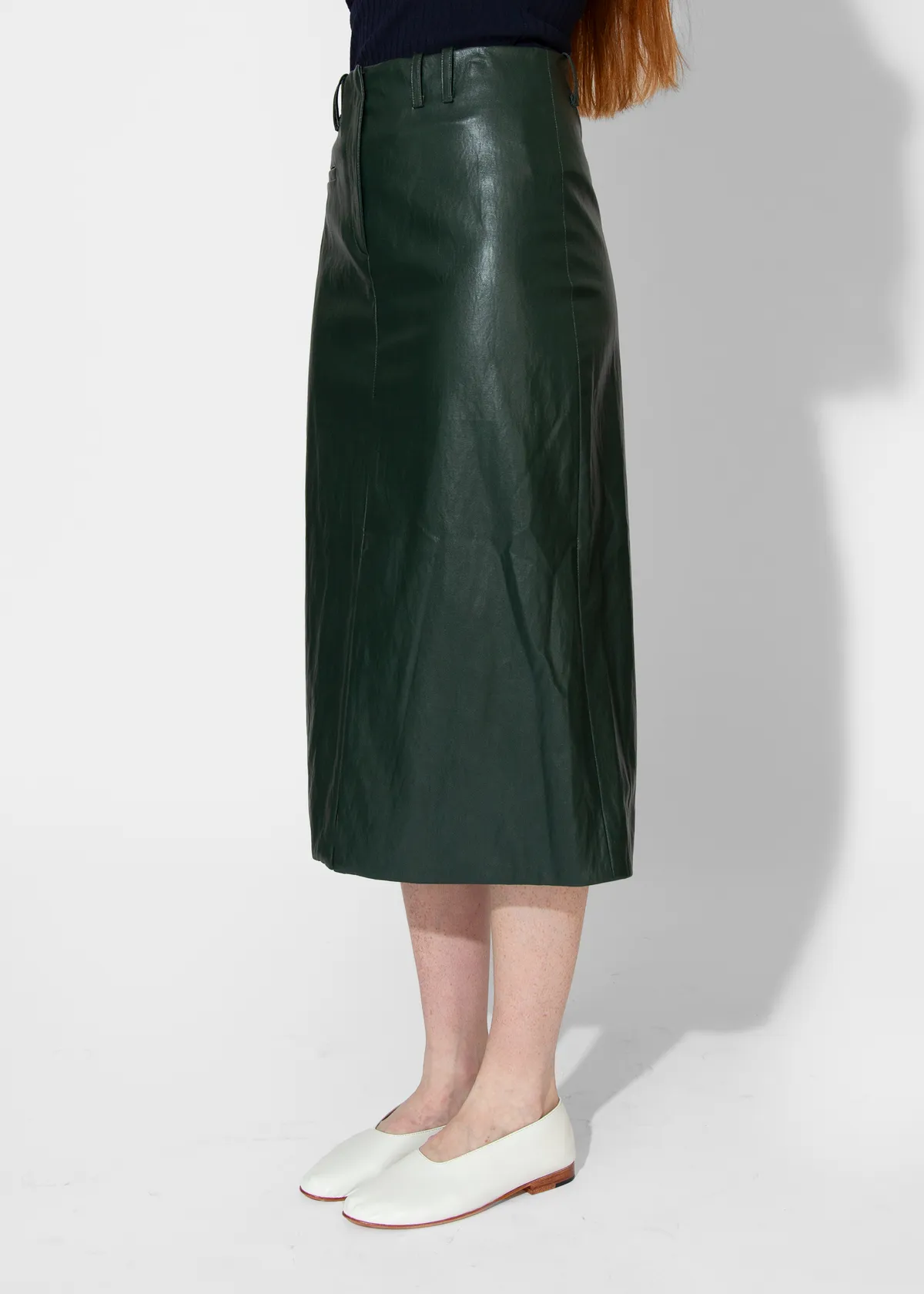 Slit Front Skirt - Pine