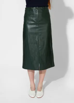 Slit Front Skirt - Pine