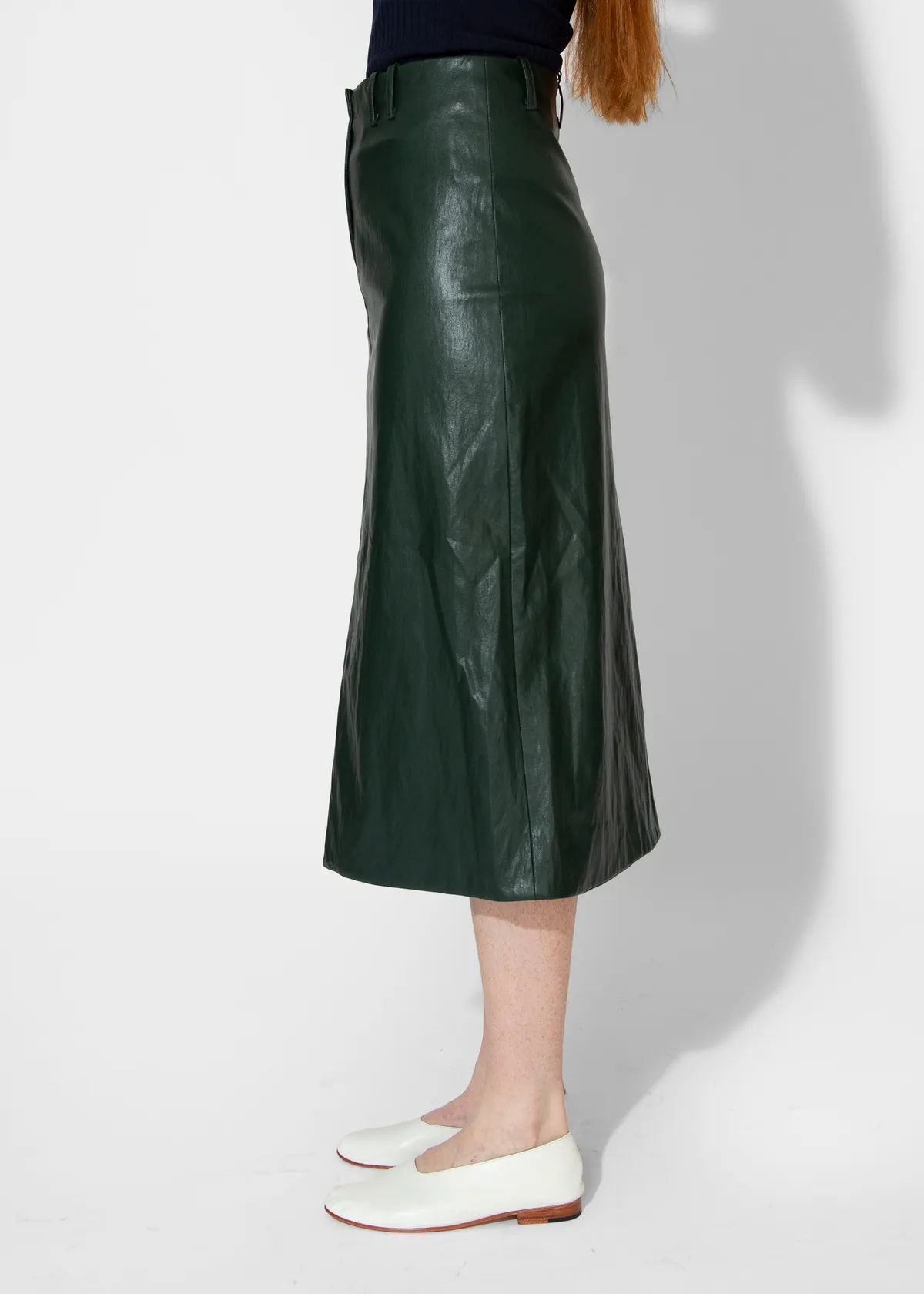 Slit Front Skirt - Pine