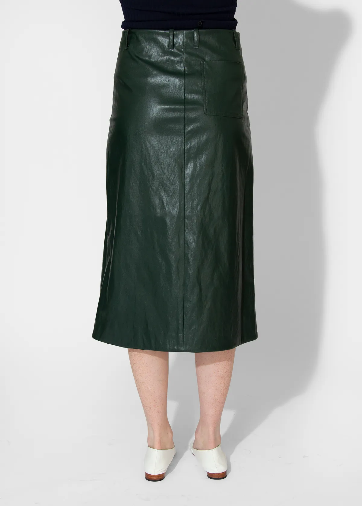 Slit Front Skirt - Pine