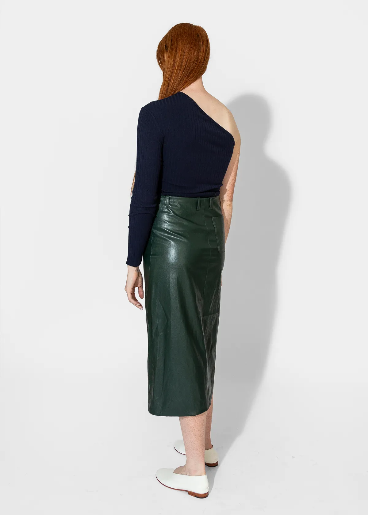 Slit Front Skirt - Pine