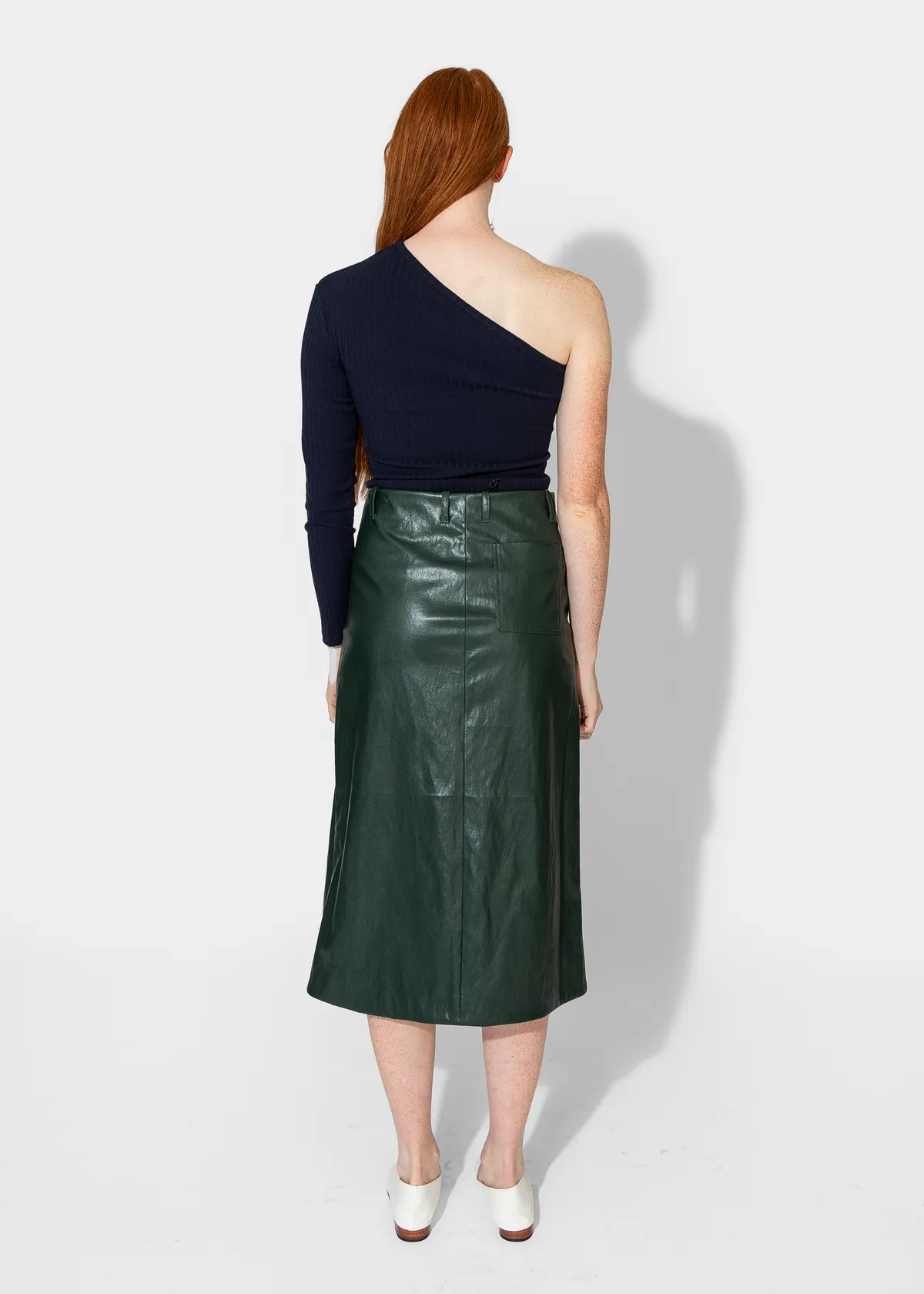 Slit Front Skirt - Pine