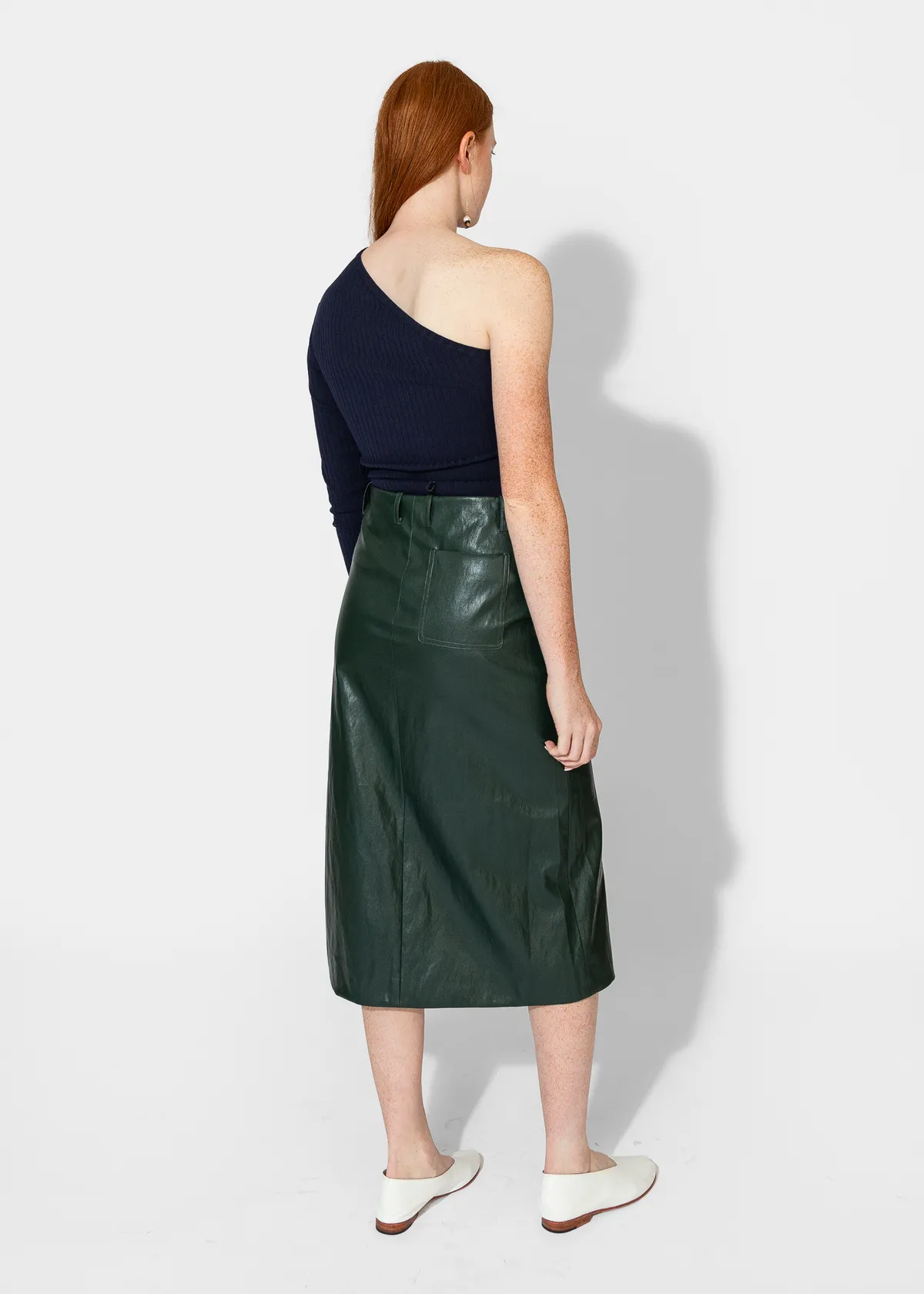 Slit Front Skirt - Pine