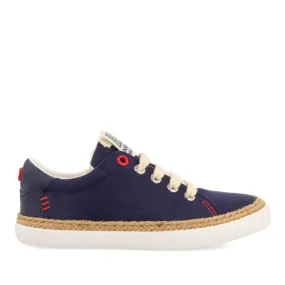 SNEAKERS NAVY BLUE COLOR WITH RAFFIA DETAIL AND COLOR ACCENTS FOR BOYS AND GIRLS TUNJE