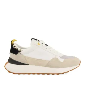 SNEAKERS OFF-WHITE WITH ANIMAL PRINT DETAIL FOR WOMEN KERBY