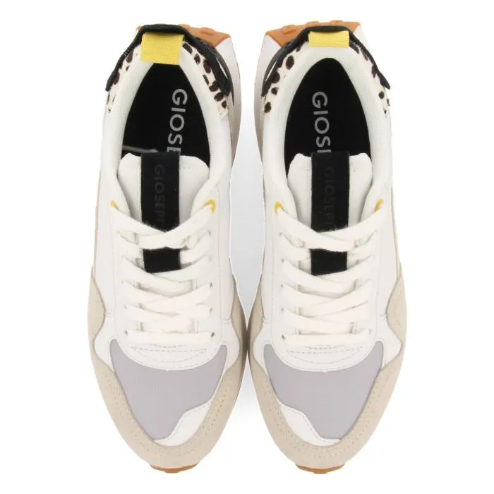 SNEAKERS OFF-WHITE WITH ANIMAL PRINT DETAIL FOR WOMEN KERBY