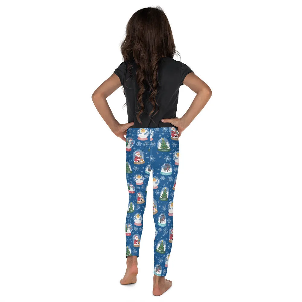 Snow Globe Pattern Kid's Leggings