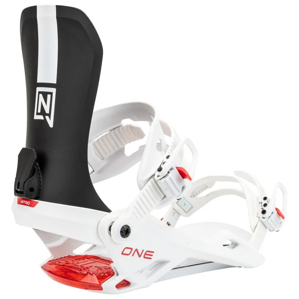Snowboard binding Nitro ---One Black-White-Red