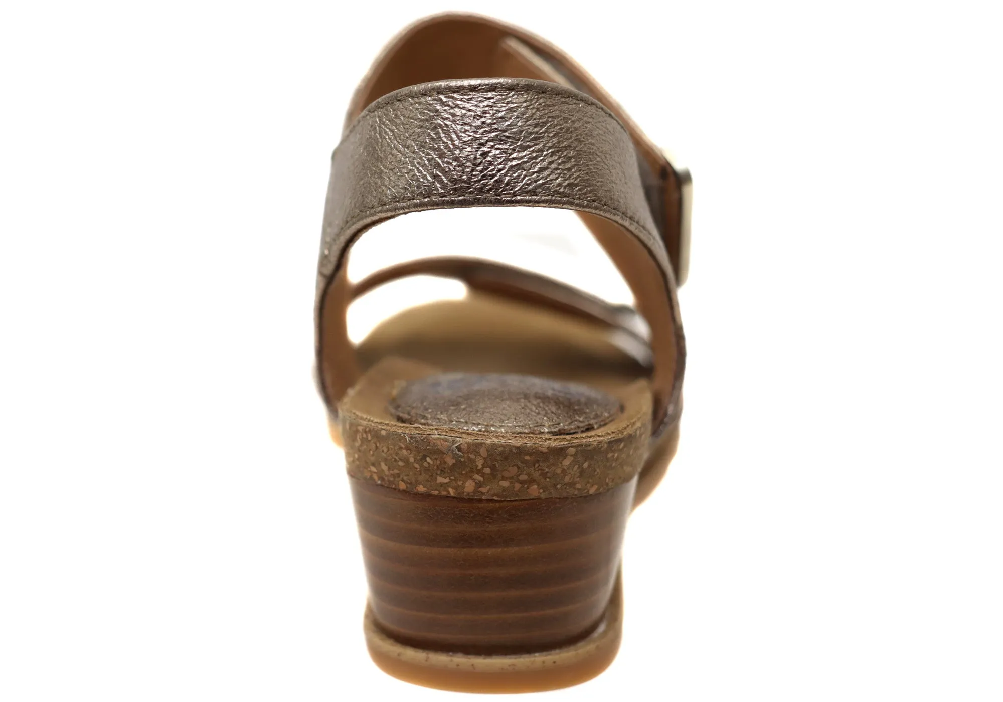 Sofft Verdi II Womens Leather Wedge Sandals With Comfort Footbed