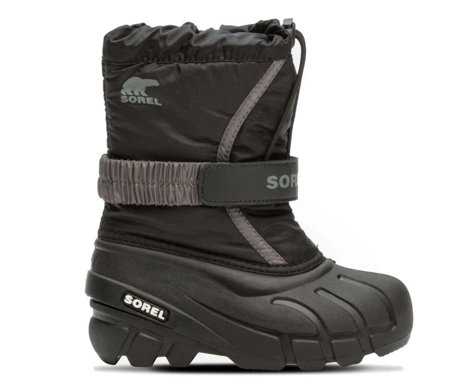 SOREL Childrens Flurry Boot – Black City Grey