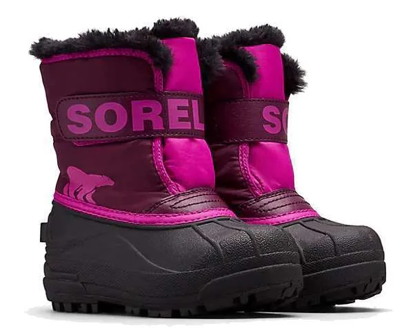 SOREL Childrens’ Snow Commander Boot – Purple Dahlia