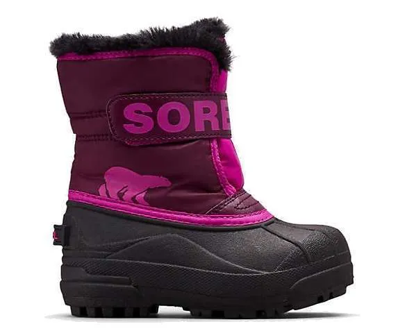 SOREL Childrens’ Snow Commander Boot – Purple Dahlia