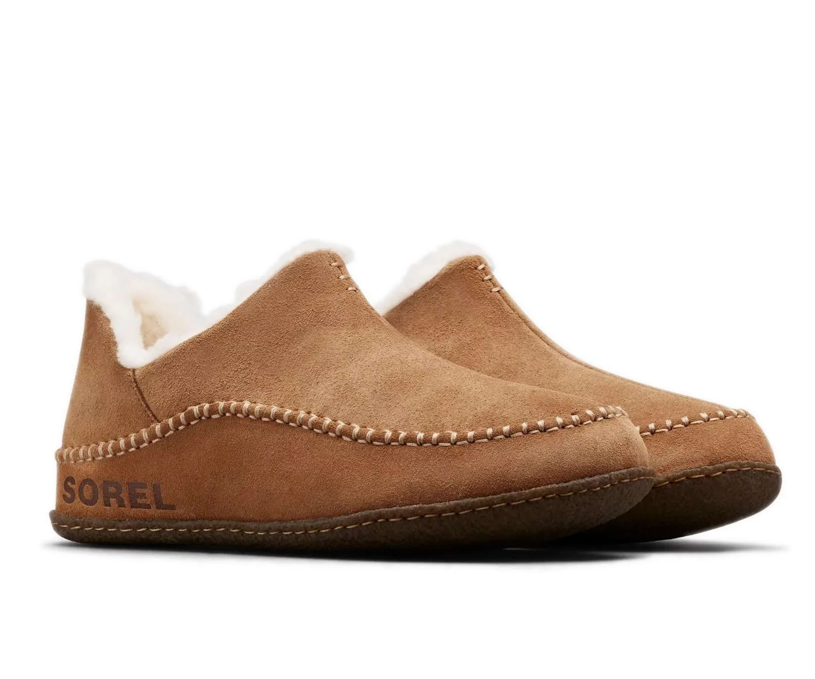 SOREL MEN’S MANAWAN II SLIPPER – Elk, Natural