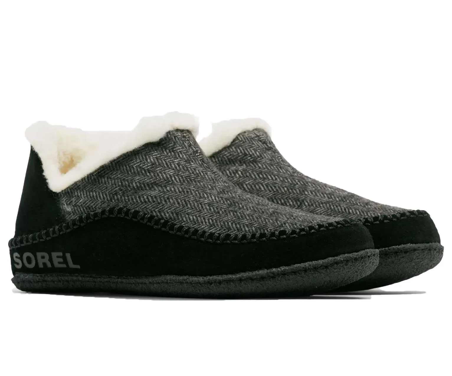 SOREL MEN’S MANAWAN II SLIPPER – Grill, Black