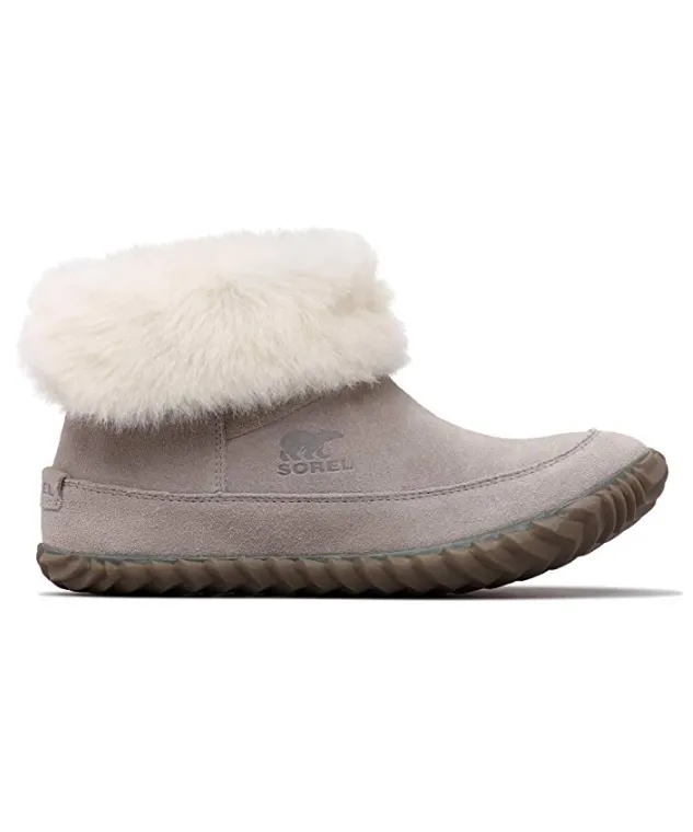 Sorel Women’s Out ‘N About Slipper Booties (Chrome Grey/Natural)