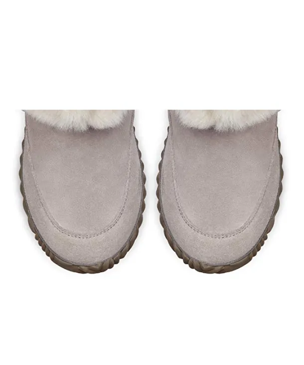 Sorel Women’s Out ‘N About Slipper Booties (Chrome Grey/Natural)