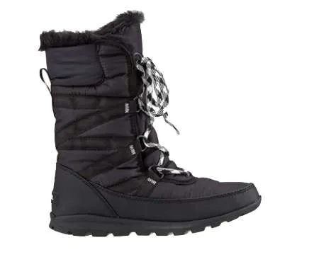 Sorel Women’s Whitney Tall Lace Snow Boot (Black/Sea Salt)