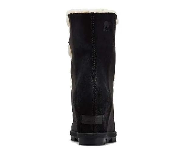 SOREL Women’s Joan of Arctic Wedge II Shearling Boot #NL3369-010 Blk