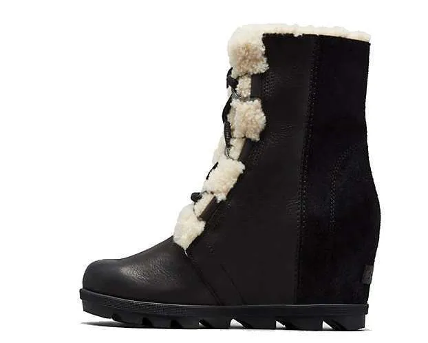 SOREL Women’s Joan of Arctic Wedge II Shearling Boot #NL3369-010 Blk