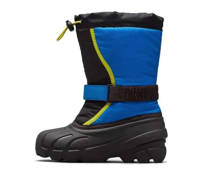 SOREL Youth Flurry Winter Boot (Black/Super Blue)