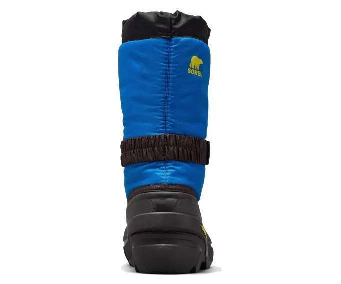 SOREL Youth Flurry Winter Boot (Black/Super Blue)