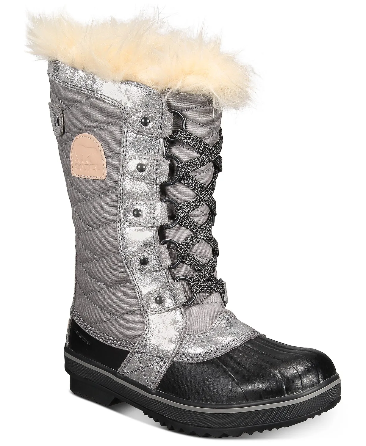 Sorel Youth Girls Gray Tofino II Waterproof Cold Weather Boots