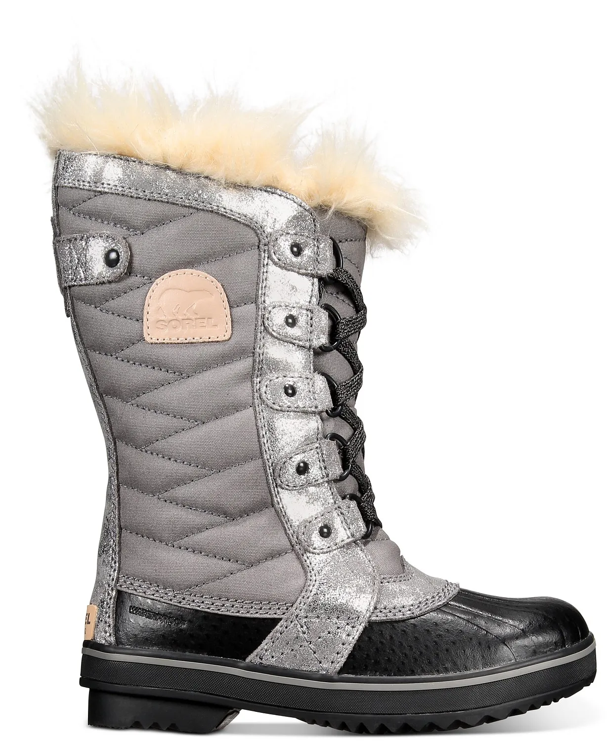 Sorel Youth Girls Gray Tofino II Waterproof Cold Weather Boots