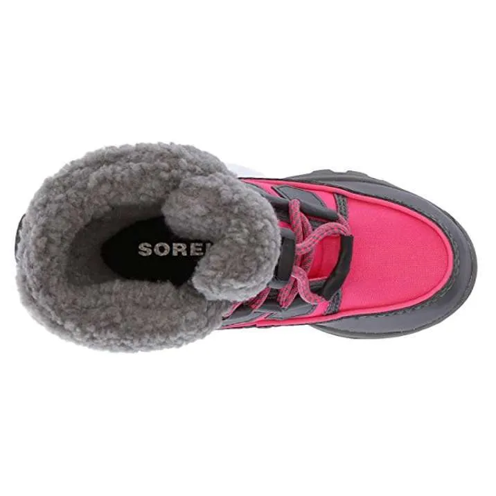 Sorel Youth Whitney Carnival Snow Boot (Ultra Pink/Dark Grey) Previous Season