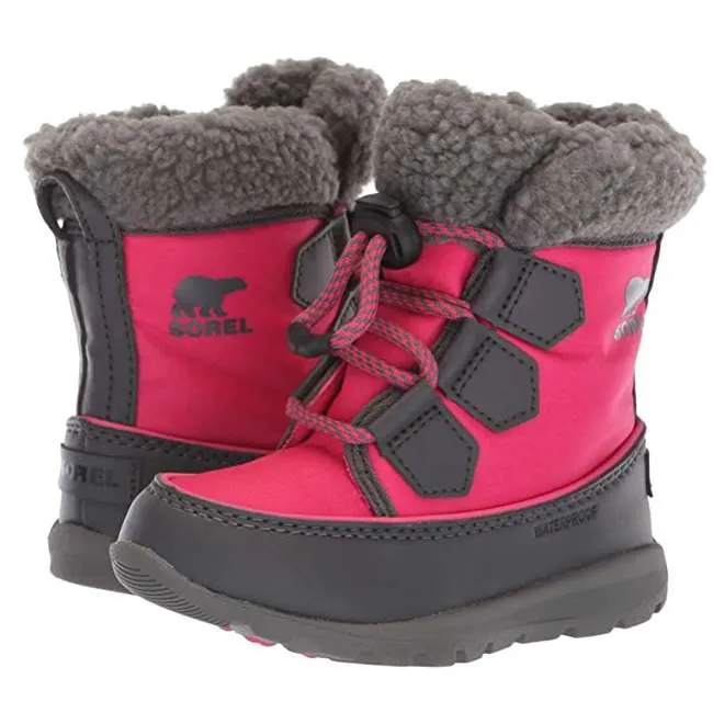 Sorel Youth Whitney Carnival Snow Boot (Ultra Pink/Dark Grey) Previous Season